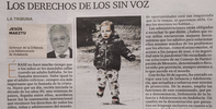Artículo del Defensor de la Infancia y la Adolescencia de Andalucía: Los derechos de los sin voz Artículo del Defensor de la Infancia y la Adolescencia de Andalucía: Los derechos de los sin voz