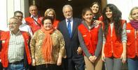 VISITA DEL DEFENSOR DEL PUEBLO ANDALUZ A LA SEDE DE CRUZ ROJA SEVILLA