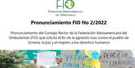 Posicionamiento contra la “agresión ilegal” de Rusia a Ucrania de la Federación Iberoamericana del Ombudsman