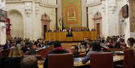 Presentación del Informe Anual del Menor 2014 en el Pleno del Parlamento de Andalucía