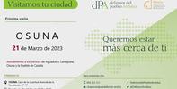 Nos desplazamos a Osuna el 21 de marzo para la atención presencial a la ciudadanía