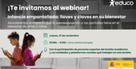 webinar “Infancia empantallada: llaves y claves en su bienestar”