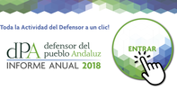 11.15 h: Entrega del Informe Anual 2018 del dPA a la Presidenta del Parlamento de Andalucía. 11.15 h: Entrega del Informe Anual 2018 del dPA a la Presidenta del Parlamento de Andalucía.