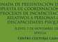 JUEVES 7 NOVIEMBRE. Jornada sobre medidas legales de atención a personas con discapacidad mental
