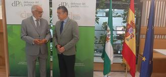 El Defensor del Pueblo andaluz mantiene una sesión de coordinación y seguimiento con el consejero de la Presidencia de la Junta de Andalucía