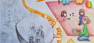 Un dibujo sobre el derecho a una vida digna y un vídeo sobre el derecho al juego son distinguidos con el XVI Premio Así veo mis derechos