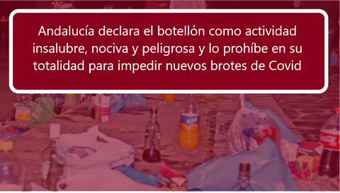 jóvenes realizando botellón en espacio público