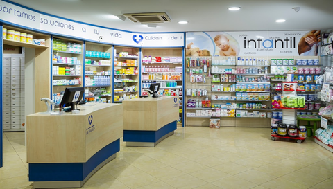 Interior de una farmacia