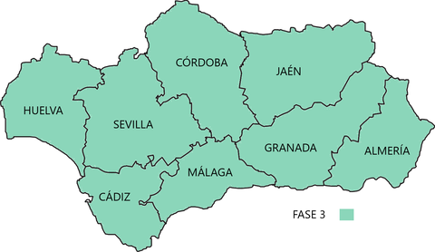 Mapa de Andalucía