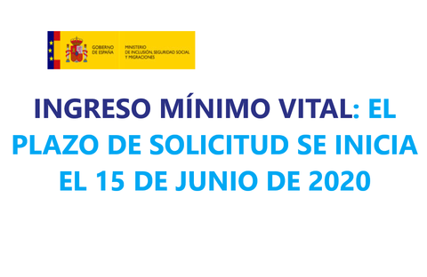 Imagen texto: El plazo de solicitud se inicia el 15 de junio de 2020