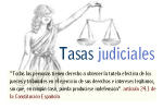 Tasas judiciales en el Informe Anual 2012