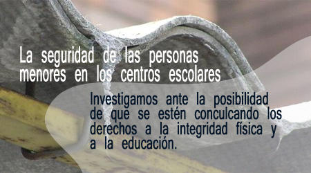Investigamos la presencia de amianto en un colegio de la provincia de Cádiz Investigamos la presencia de amianto en un colegio de la provincia de Cádiz