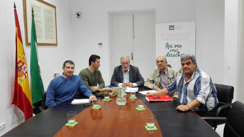 Reunión con empleados de la Base de Morón