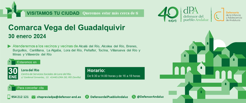 La Oficina de Información y Atención Ciudadana se desplaza a la Vega del Guadalquivir La Oficina de Información y Atención Ciudadana se desplaza a la Vega del Guadalquivir
