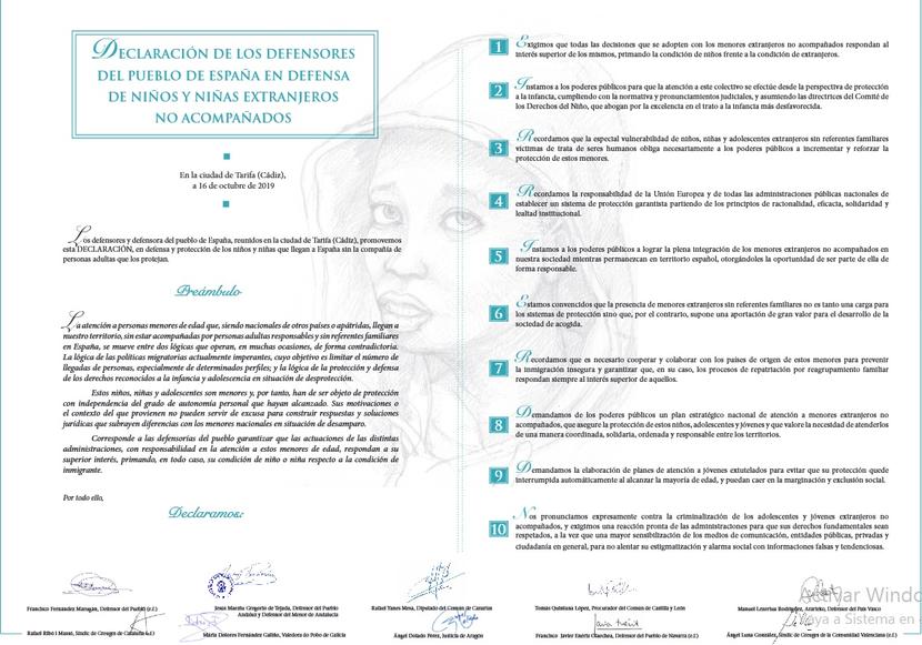 El Defensor del Pueblo andaluz muestra su preocupación por la llegada de inmigrantes El Defensor del Pueblo andaluz muestra su preocupación por la llegada de inmigrantes