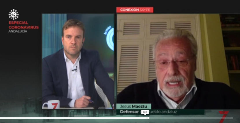 Entrevista al Defensor. Consecuencias sociales del coronavirus Entrevista al Defensor. Consecuencias sociales del coronavirus