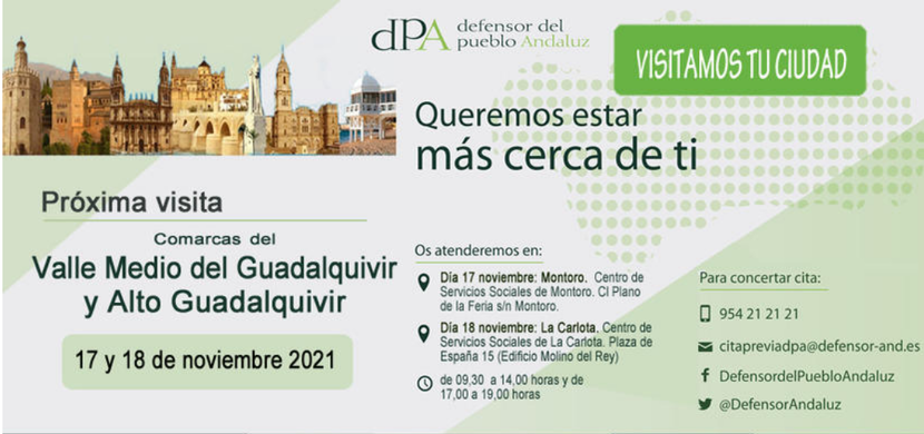 Visita de la Oficina de Información del dPA a las comarcas del Valle Medio del Guadalquivir y Alto Guadalquivir (Córdoba)