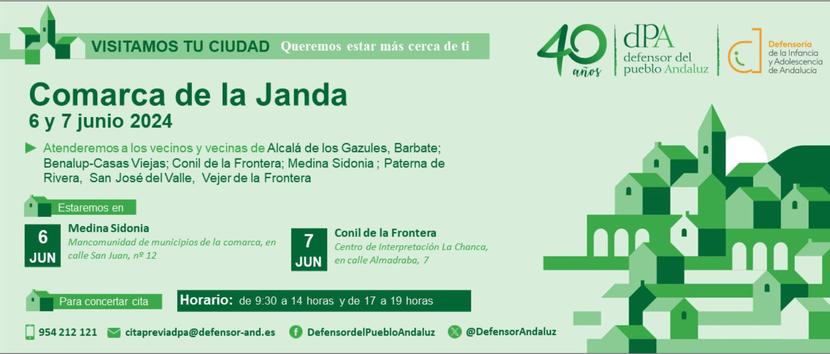 La Oficina de Información y Atención Ciudadana del Defensor del Pueblo andaluz se desplaza a La Janda para la atención presencial a la ciudadanía La Oficina de Información y Atención Ciudadana del Defensor del Pueblo andaluz se desplaza a La Janda para la atención presencial a la ciudadanía