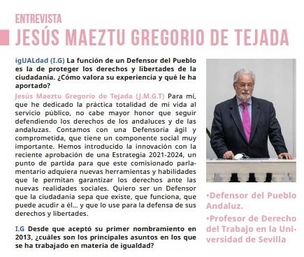 Con enfoque de género, en la revista IgUALdad de la Universidad de Almería Con enfoque de género, en la revista IgUALdad de la Universidad de Almería