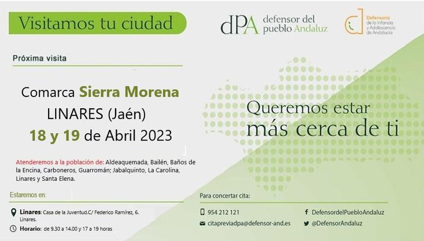 La Oficina de Información y Atención Ciudadana se desplaza a Linares el 18 y 19 de abril La Oficina de Información y Atención Ciudadana se desplaza a Linares el 18 y 19 de abril