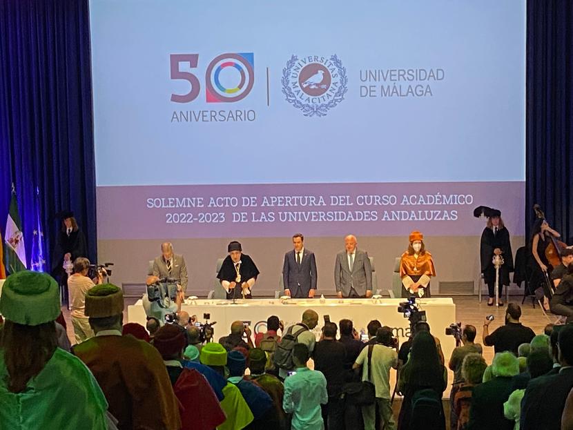 En el acto de apertura del curso académico 2022-23 de las Universidades Andaluzas En el acto de apertura del curso académico 2022-23 de las Universidades Andaluzas